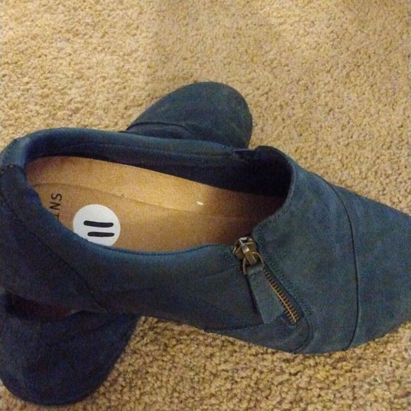Earth origins Blue suede loafers - Picture 1 of 1